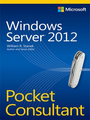 cover image of Windows Server 2012 Pocket Consultant